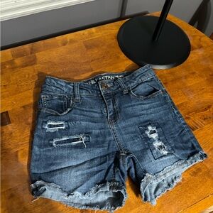 Dark Blue Jean Shorts for Women